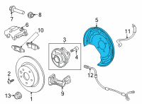 OEM 2022 Buick Encore GX Dust Shield Diagram - 42480002