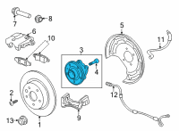 OEM 2022 Chevrolet Trailblazer Hub & Bearing Diagram - 13530970