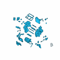 OEM Hyundai Heater & Evaporator Assembly Diagram - 97205-2H110