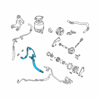 OEM 2004 Toyota Solara Pressure Hose Diagram - 44411-06081