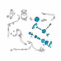 OEM 2002 Toyota Camry Power Steering Pump Diagram - 44310-06110