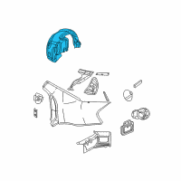 OEM Dodge Stratus Shield-WHEELHOUSE Diagram - 4814854AC