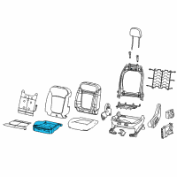 OEM 2020 Jeep Compass Seat Cushion Foam Diagram - 68272260AB