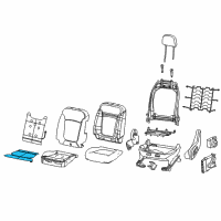 OEM 2022 Jeep Compass Pad-Seat Cushion Diagram - 68248232AA