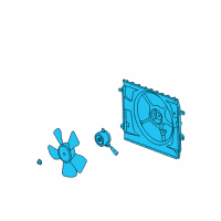 OEM 2011 Chevrolet HHR Fan Module Diagram - 25784660