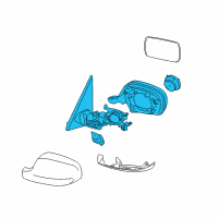 OEM 2017 BMW X3 Outside Mirror Without Glass Heated Right Diagram - 51-16-7-478-022