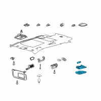 OEM 2011 Lincoln MKT Cargo Lamp Diagram - 7L7Z-13776-BA