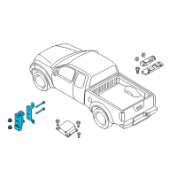 OEM 2015 Nissan Frontier Sensor-Air Bag, Front Center Diagram - 98581-9BL9A