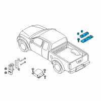 OEM 2020 Nissan Frontier Sensor Assy-Side Air Bag, RH Diagram - 98830-9CL9A