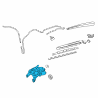 OEM 2015 GMC Terrain Rear Motor Diagram - 25788749