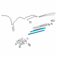 OEM 2011 Chevrolet Equinox Rear Blade Diagram - 20999459