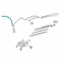 OEM 2017 Chevrolet Equinox Washer Hose Diagram - 25788774