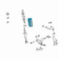 OEM 2020 Lexus IS350 Spring, Coil, Front Diagram - 48131-53470