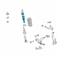 OEM 2021 Lexus IS300 Front Suspension Support Assembly Diagram - 48680-53062