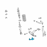 OEM 2017 Lexus RC200t Front Right Lower Suspension Ball Joint Assembly Diagram - 43330-39865