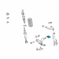 OEM 2015 Lexus RC F Bracket Sub-Assembly, Lower Arm Diagram - 48075-30030