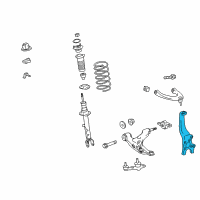 OEM 2017 Lexus IS350 Knuckle, Steering, LH Diagram - 43202-53010