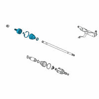 OEM 2010 Honda Insight Joint Set, Outboard Diagram - 44014-TF6-N12