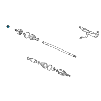 OEM Acura RSX Nut, Spindle (22MM) Diagram - 90305-692-010