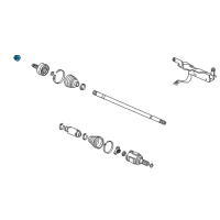 OEM 2020 Honda Civic Nut, Spindle (22MM) Diagram - 90305-692-010