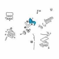 OEM Dodge Nitro Cover-Timing Case Diagram - 4892265AC