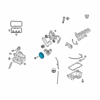 OEM 2009 Dodge Nitro DAMPER-CRANKSHAFT Diagram - 4892271AA