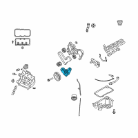 OEM 2008 Dodge Nitro Cover-Timing Case Diagram - 4892267AA