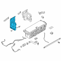 OEM BMW ActiveHybrid 5 Battery Carriers Diagram - 61257634566