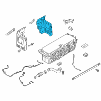 OEM 2012 BMW ActiveHybrid 5 Battery Carriers Diagram - 61257634567