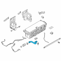 OEM BMW ActiveHybrid 5 Battery Vent Tube Diagram - 61257609826