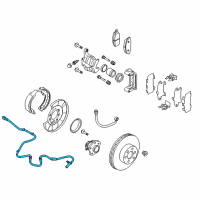 OEM Nissan Murano Sensor Assembly-Anti SKID, Rear Diagram - 47901-CA00A