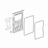 OEM 2008 Dodge Sprinter 3500 WEATHERSTRIP-Cargo Door Diagram - 68014700AA