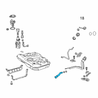 OEM Lexus ES300h Hose, Fuel Tank To Filler Pipe Diagram - 77213-06060