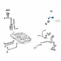 OEM 2017 Lexus NX200t Fuel Tank Cap Assembly Diagram - 77300-07030