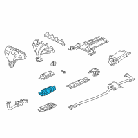 OEM 2001 Honda Accord Converter Diagram - 18160-PAA-305