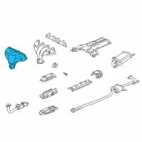 OEM 1996 Honda Accord Cover A, Exhuast Manifold Diagram - 18120-P0J-A00