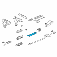 OEM 1999 Honda Accord Plate, Fuel Tank Baffle Diagram - 74651-S4K-A00