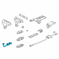 OEM 1998 Honda Accord Pipe A, Exhuast Diagram - 18210-S84-A01