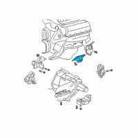 OEM Chrysler Aspen Bracket-Engine Mount Diagram - 52021638AA