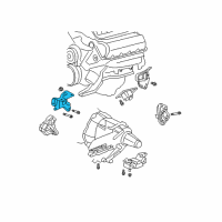 OEM 2004 Dodge Durango Bracket-Engine Mount Diagram - 52005006AD