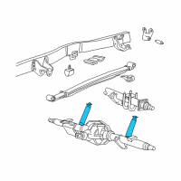 OEM Ford Excursion Shock Diagram - 6U2Z-18V125-A