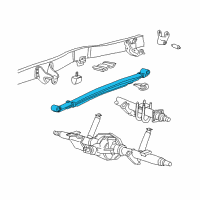 OEM 2000 Ford Excursion Leaf Spring Diagram - 3C7Z-5560-BA