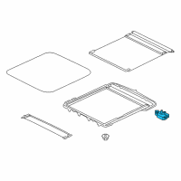 OEM 2017 Nissan Pathfinder Motor Assy-Sunroof Diagram - 91295-3JA0B