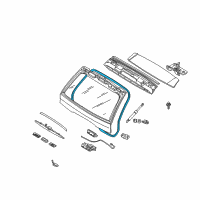 OEM 2004 BMW X5 Trunk Lid Sealing Diagram - 51-71-8-403-231