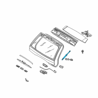 OEM 2003 BMW X5 Gas Pressurized Spring Diagram - 51-24-8-402-405