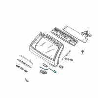 OEM 2004 BMW X5 Emergency Control, Trunk Lid, Top Diagram - 51-24-8-408-984