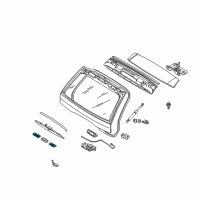 OEM 2009 BMW X3 Lens For Registration Plate Illumination Diagram - 51-13-7-062-293