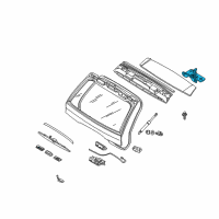 OEM 2000 BMW X5 Hinge, Trunk Lid, Top Left Diagram - 41-62-7-006-121