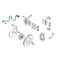 OEM Nissan Titan Kit, Sensor Assembly-Anti SKID, (RH/LH) Diagram - D7910-ZC30A