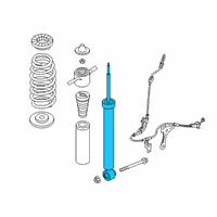 OEM 2020 Hyundai Veloster N Rear Right-Hand Shock Absorber Assembly Diagram - 55321-K9400